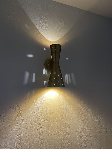 Customer photo review of Starry 2-Light Hourglass Wall Sconce