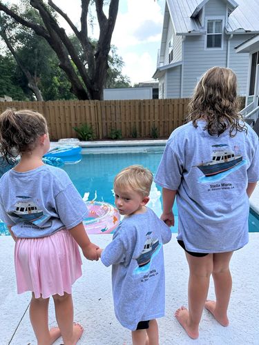 Customer photo review of Custom Boat Youth/Kids T-shirts