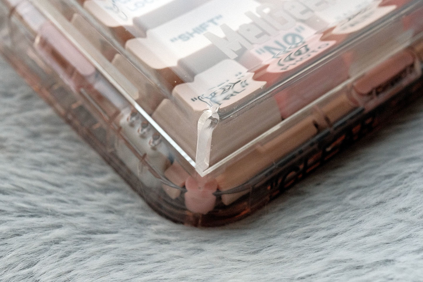 Customer photo review of MelGeek Acrylic Dust Cover for Mojo68/Mojo84