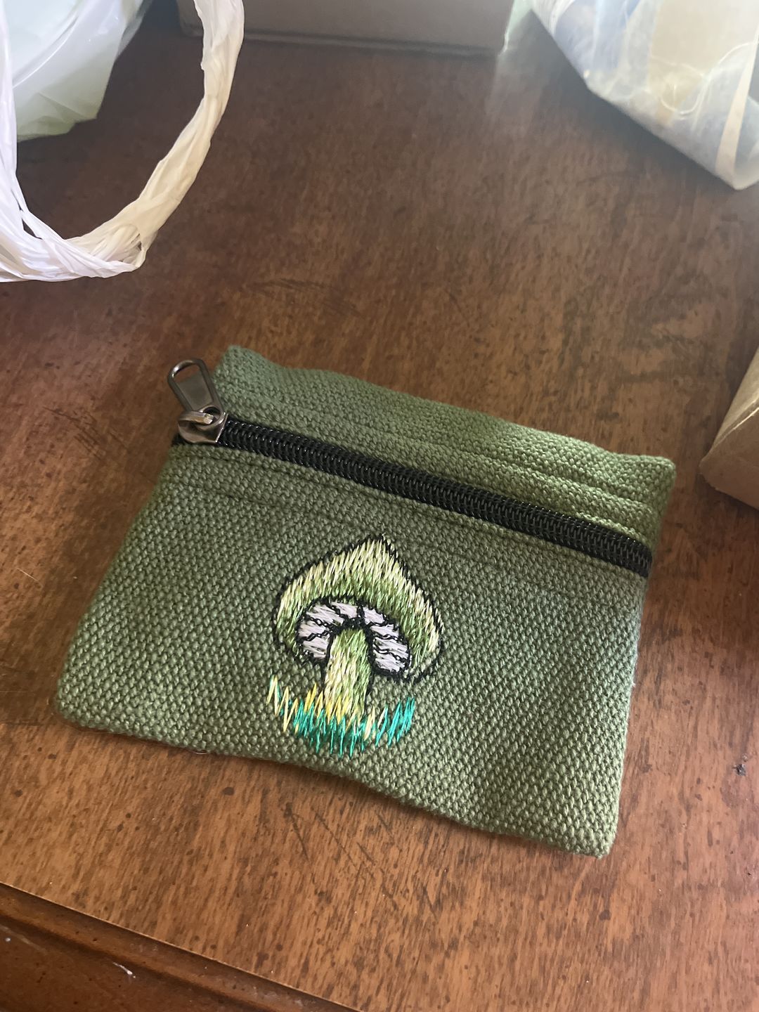 Customer photo review of Hemp Assorted Applique Coin Purse