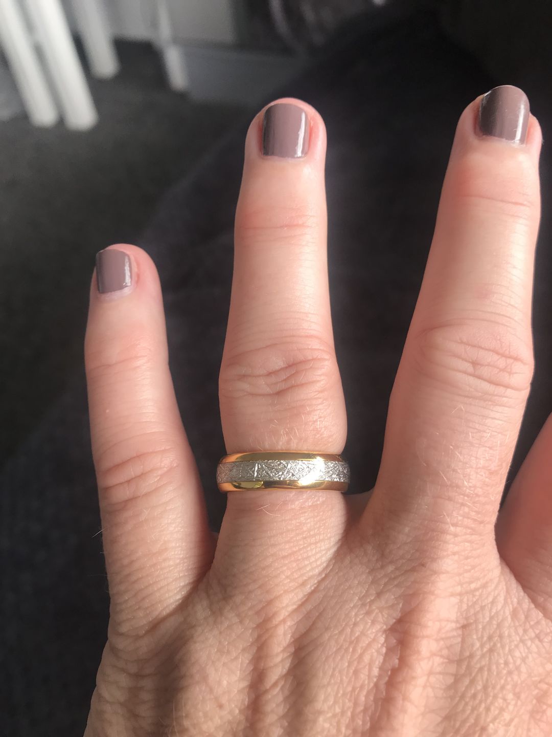 Customer photo review of The Golden Steel 6mm Wonder Ring