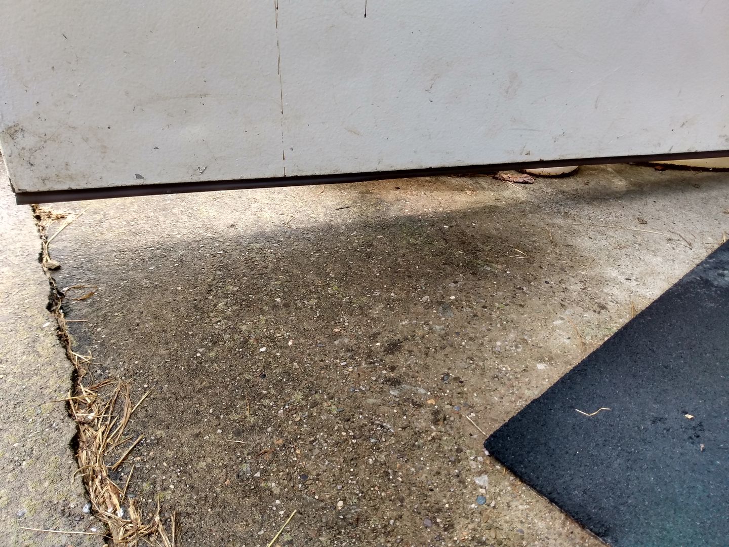 Customer photo review of 36" Pease Slide-On Steel Door Sweep