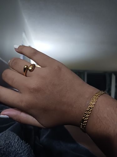Customer photo review of Double Dome Ring - Gold