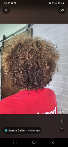 Customer photo review of Curl Awaken Primer Leave-In Conditioner