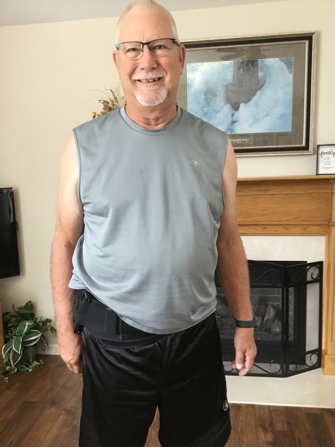 Customer photo review of BravoBelt Laser Fit Edition - Belly Band Holster for Concealed Carry | Compatible with Red Dot, Lasers & Tactical TLR Light Systems -Unisex (Black)