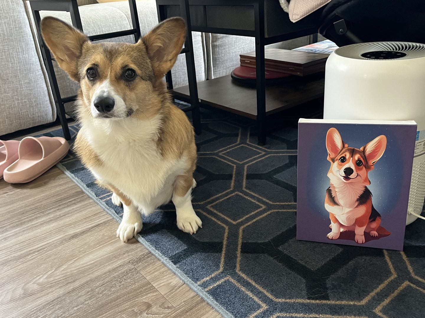Customer photo review of Custom Pet Portrait