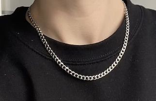 Customer photo review of Cuban Chain 5MM (Silver)