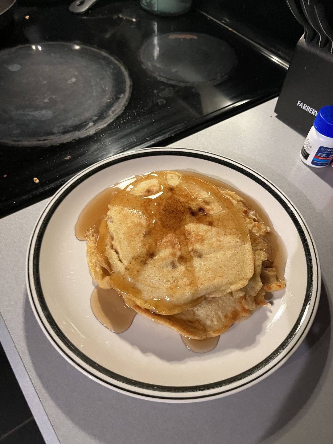 Customer photo review of Cousin T's Cinnamon Bun Gourmet Pancake Mix (2 Pack)