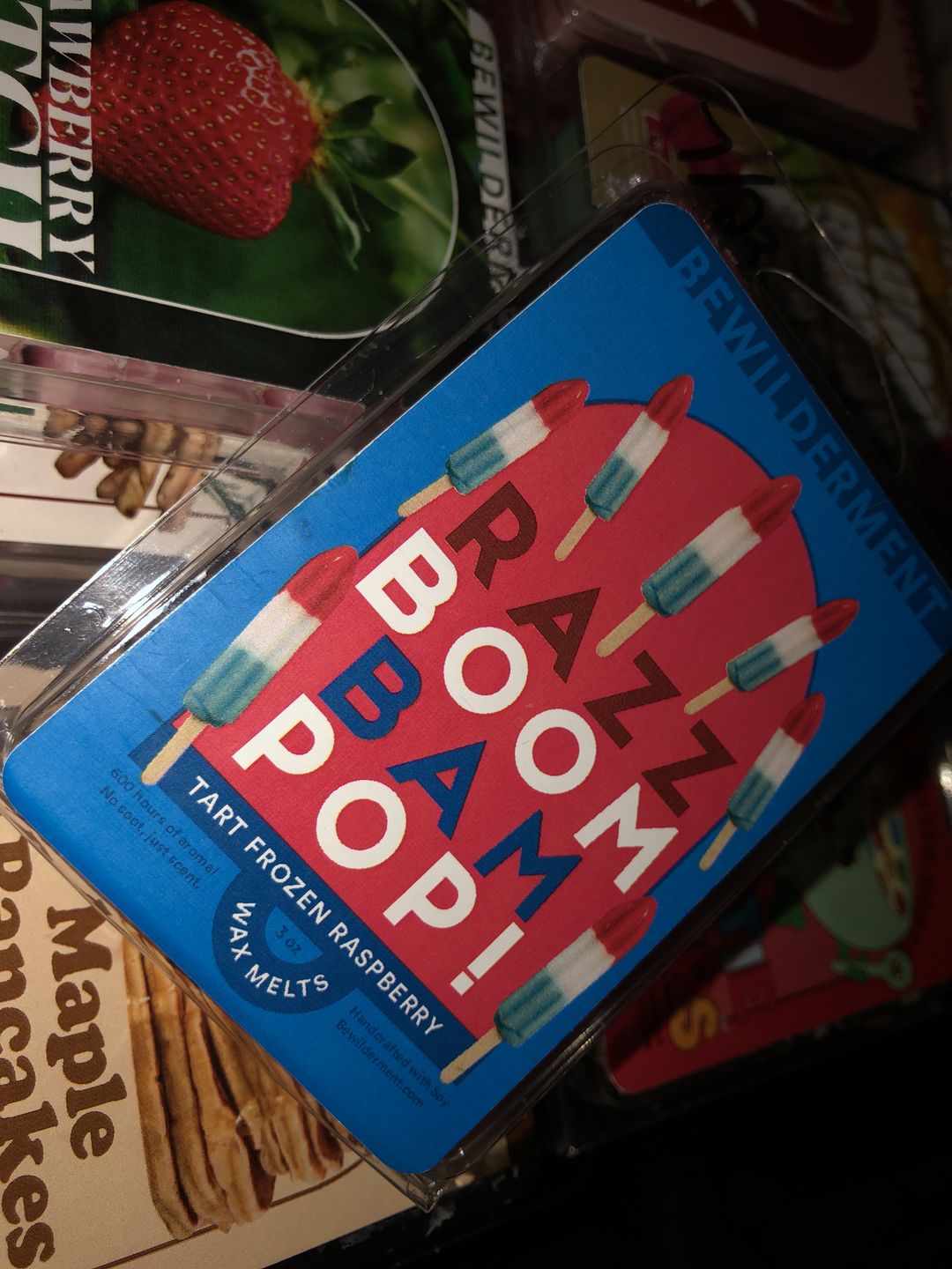 Customer photo review of Razz Boom Bam Pop! Wax Melts