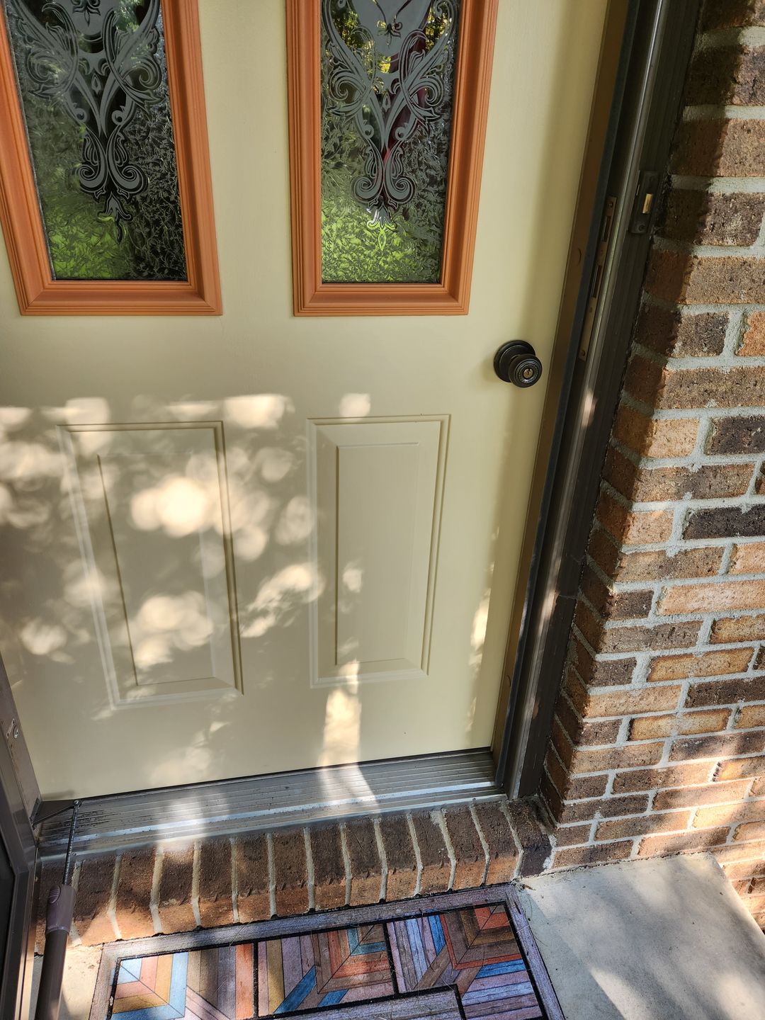 Customer photo review of 36" Pease Slide-On Steel Door Sweep