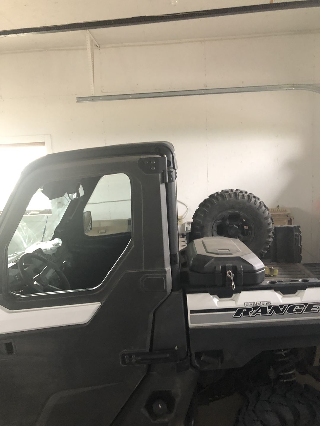 Customer photo review of 45L Storage box / Cargo Box(Left Side) Compatible With Polaris Ranger