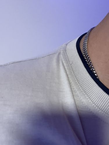 Customer photo review of CLEAN CUBANA CHAIN. - 6MM WHITE GOLD