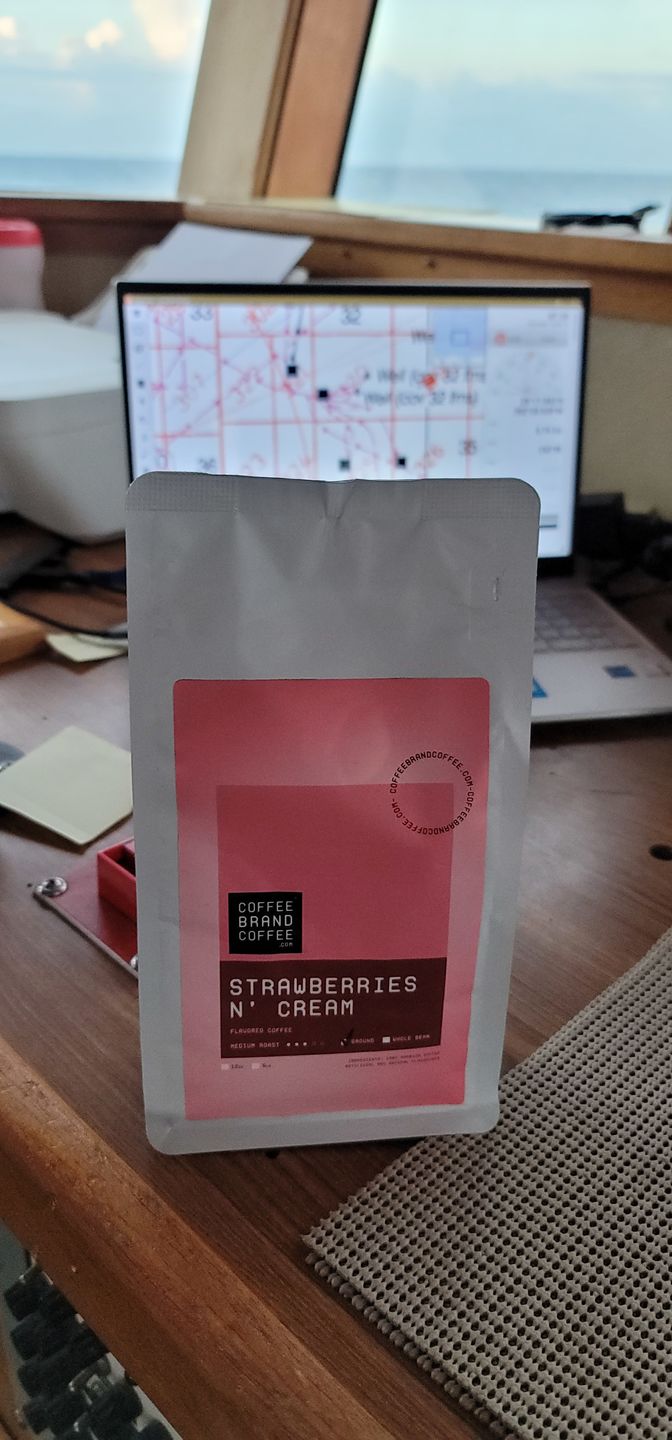 Customer photo review of Strawberries 'n Cream Flavored Coffee