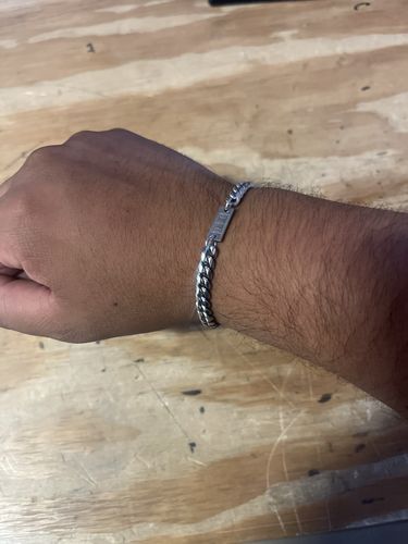 Customer photo review of CUBAN BRACELET (SILVER)