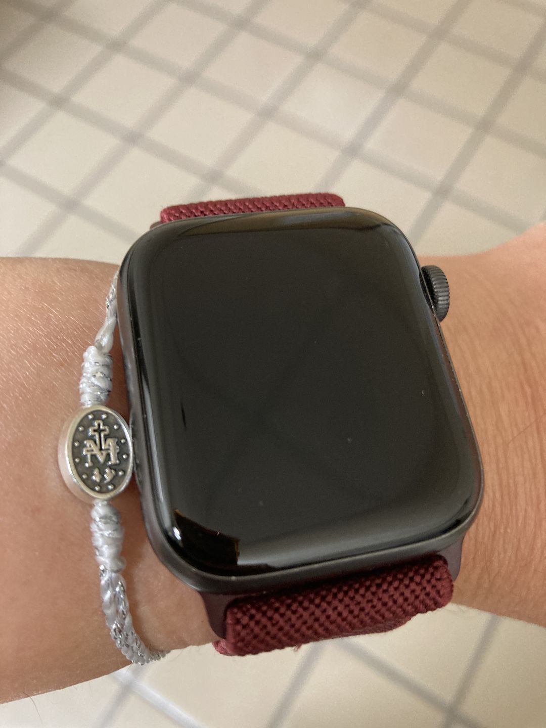 Customer photo review of Say Yes Miraculous Mary Bracelet