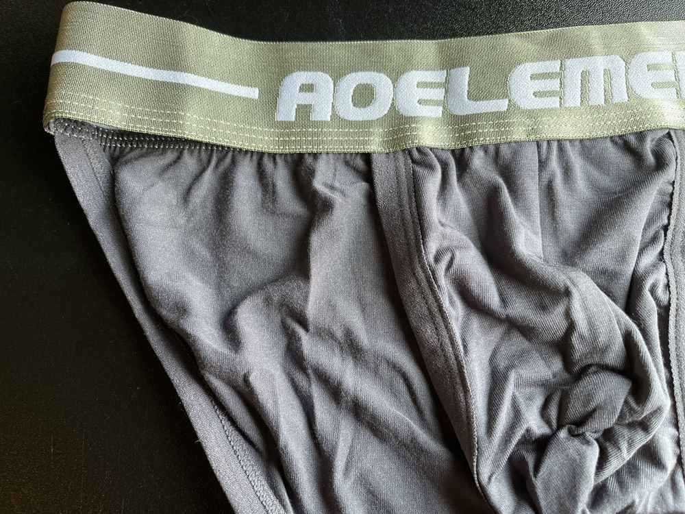 Customer photo review of 4 Pack Men's Sexy Bikini Brief Style Pouch Underwear