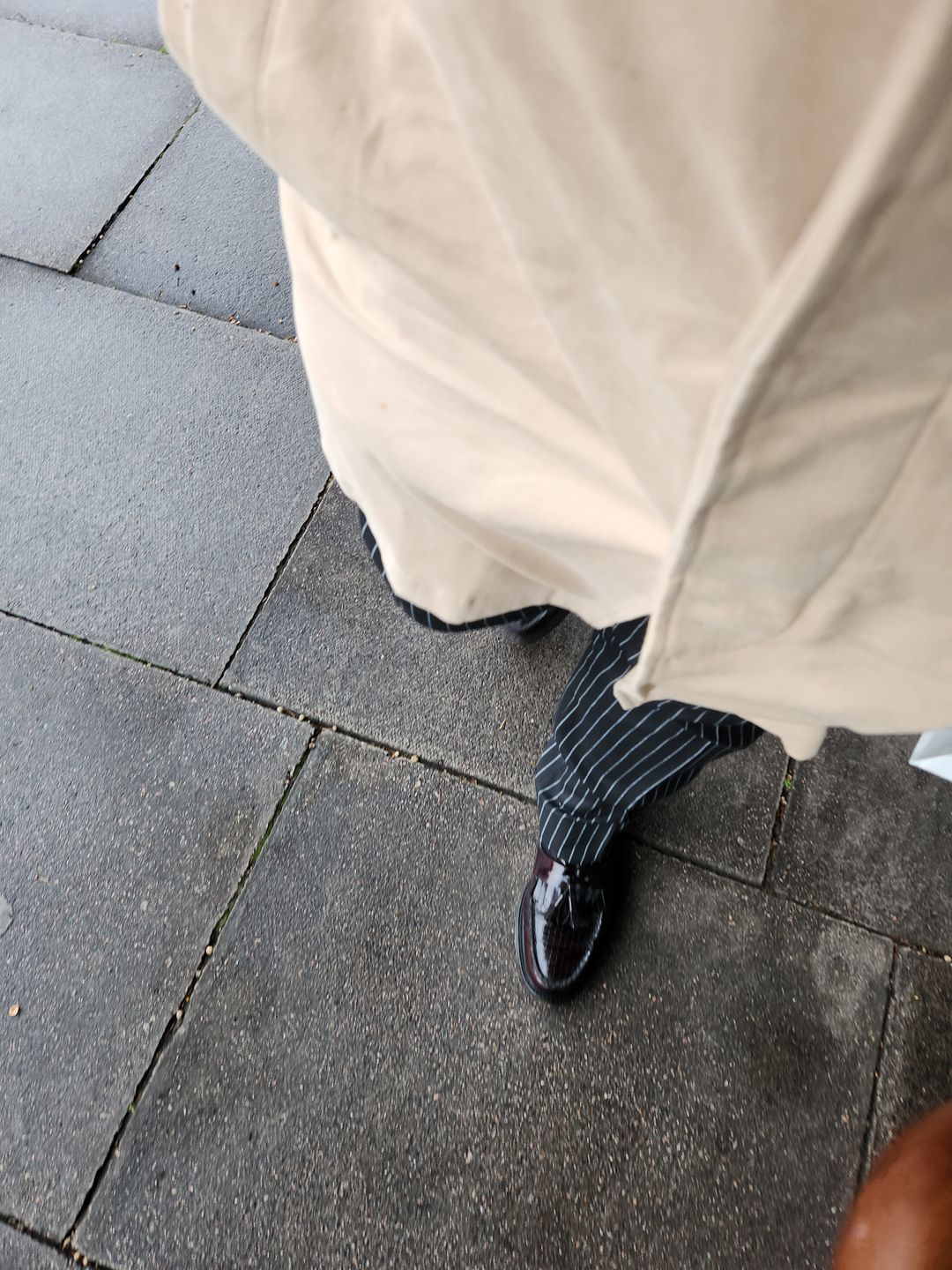 Customer photo review of Vintage Trousers - Pinstripe