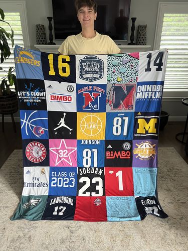T-shirt quilt featuring eagles football team by Megan from PA