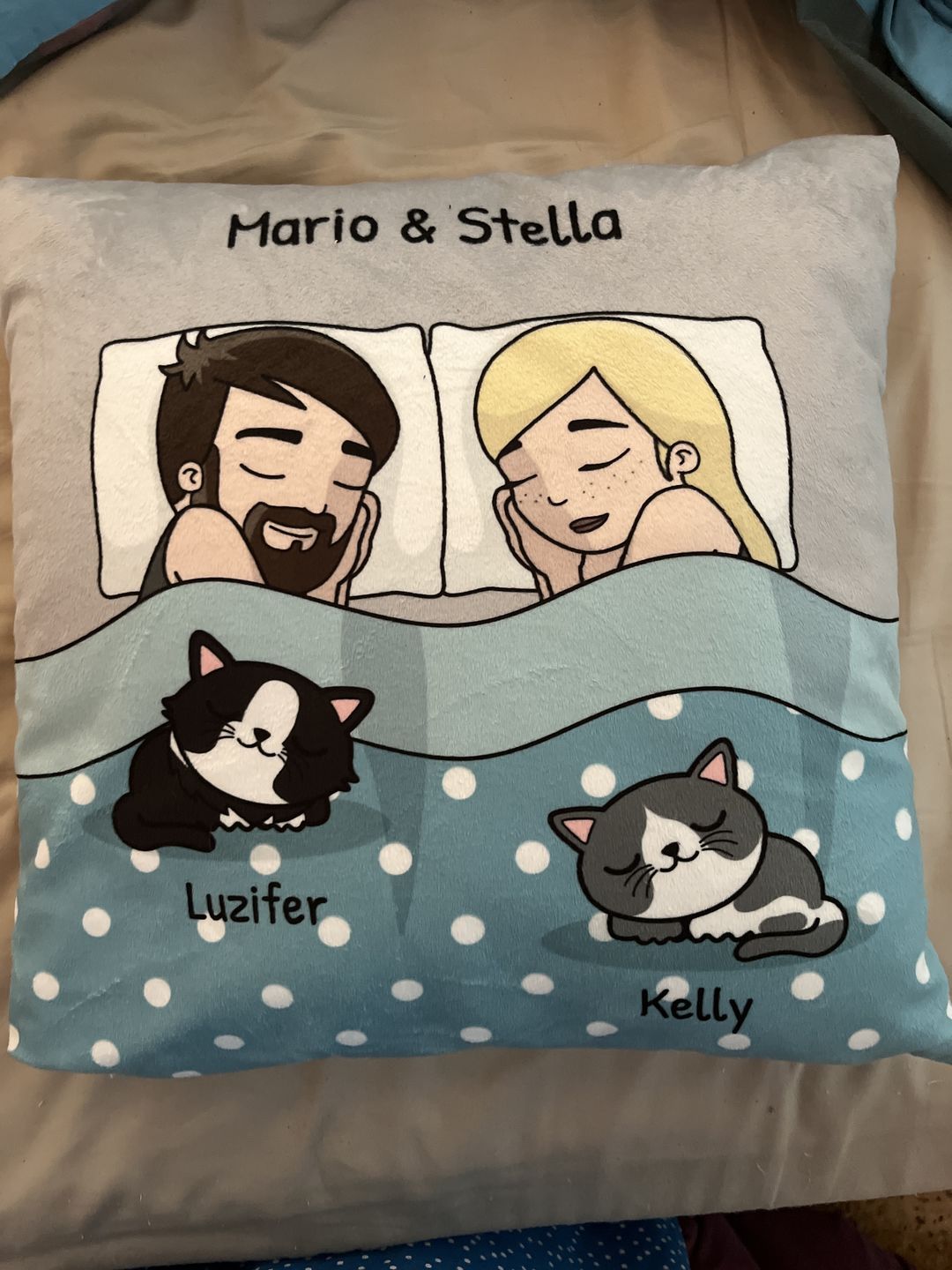 Customer photo review of Kuschelzeit mit Fellnasen - Individuelles Kissen