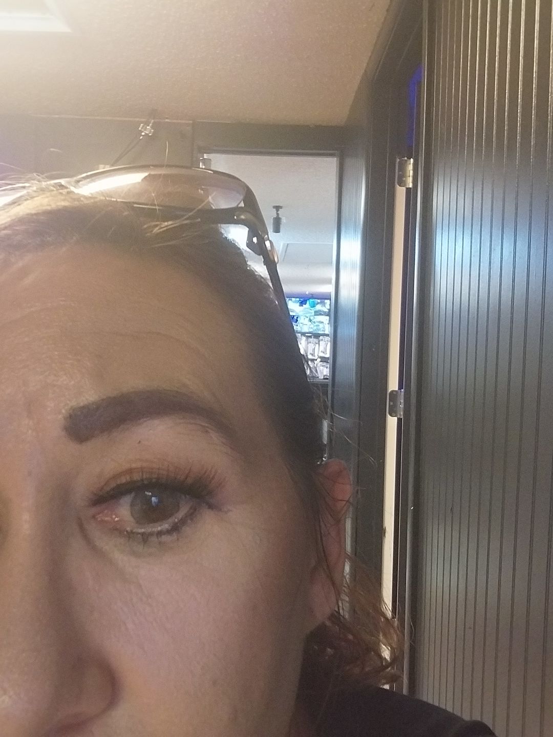 Customer photo review of Premium Candy Gray Prescription Colored Contact Lenses