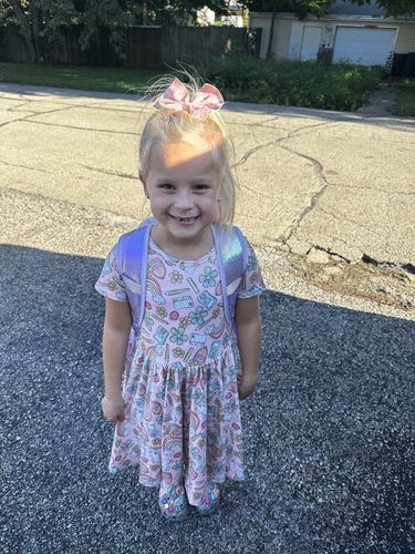 Customer photo review of PREORDER "Retro Doodle 2.0" [Everyday] Twirl Dress