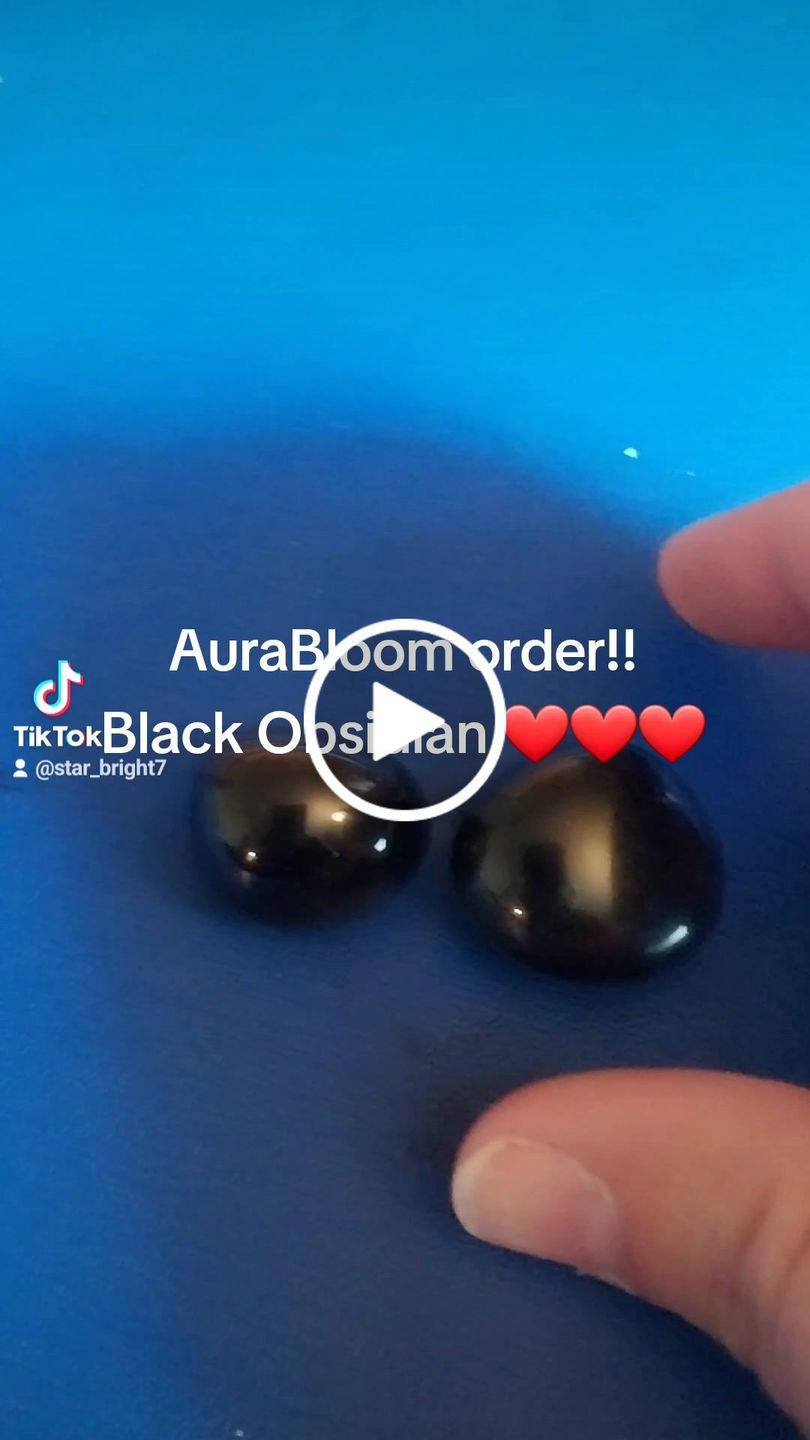 Customer video review of Black Obsidian Worry Stone