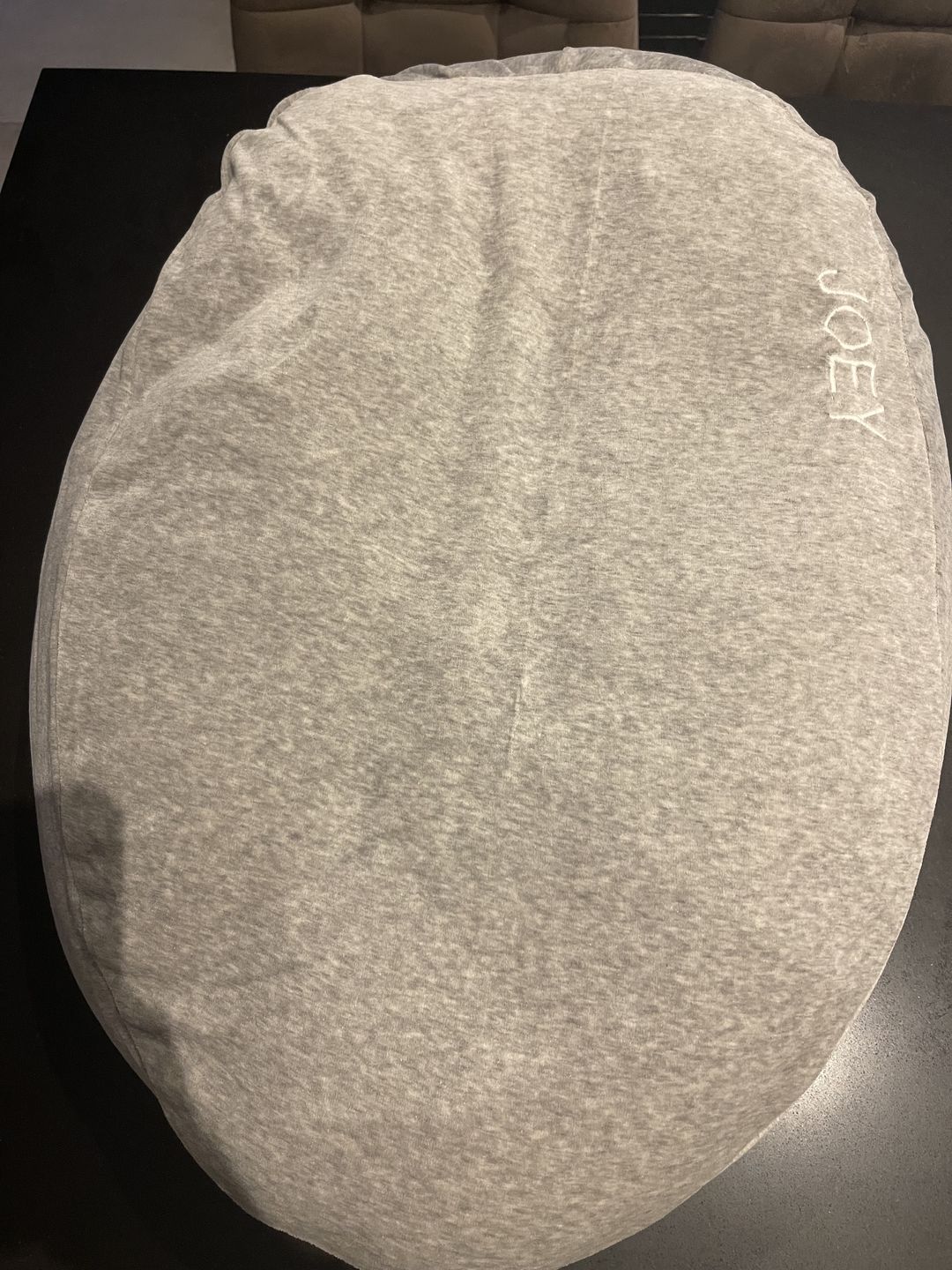 Customer photo review of Relax hoes voor voedingskussen velours | Grijs