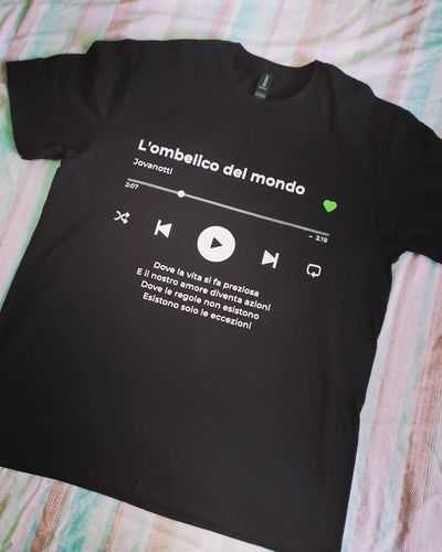 Customer photo review of Your Favorite Song T-Shirt Music Player