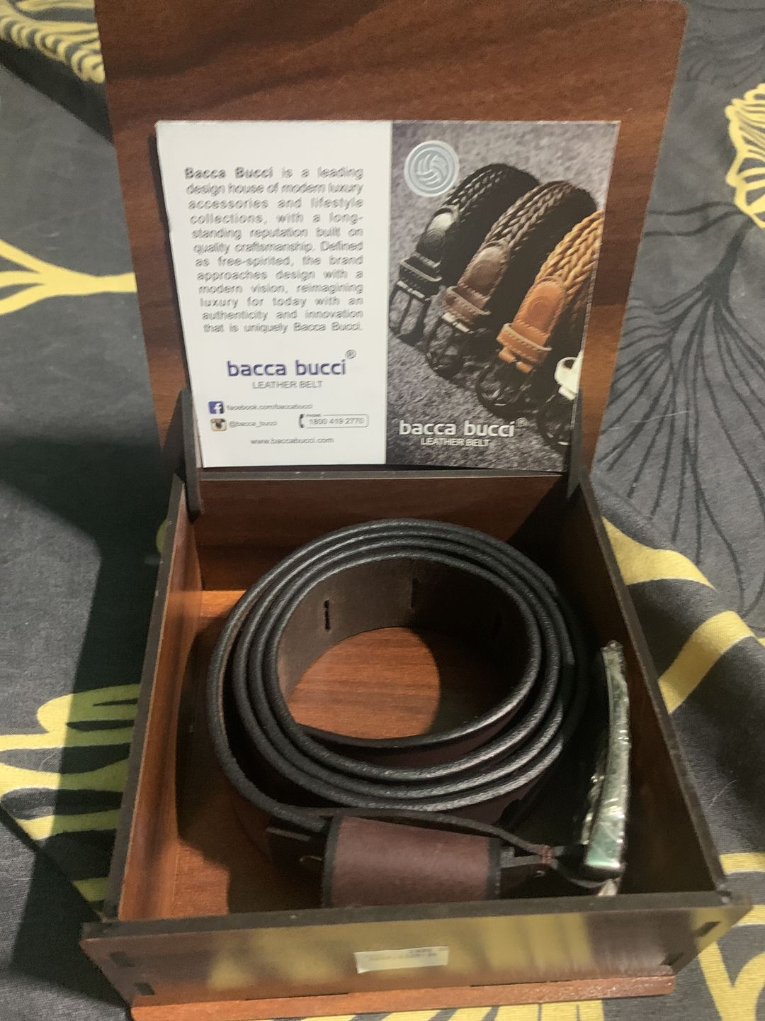 Customer photo review of Bacca Bucci Full grain genuine leather Work Belt for Men