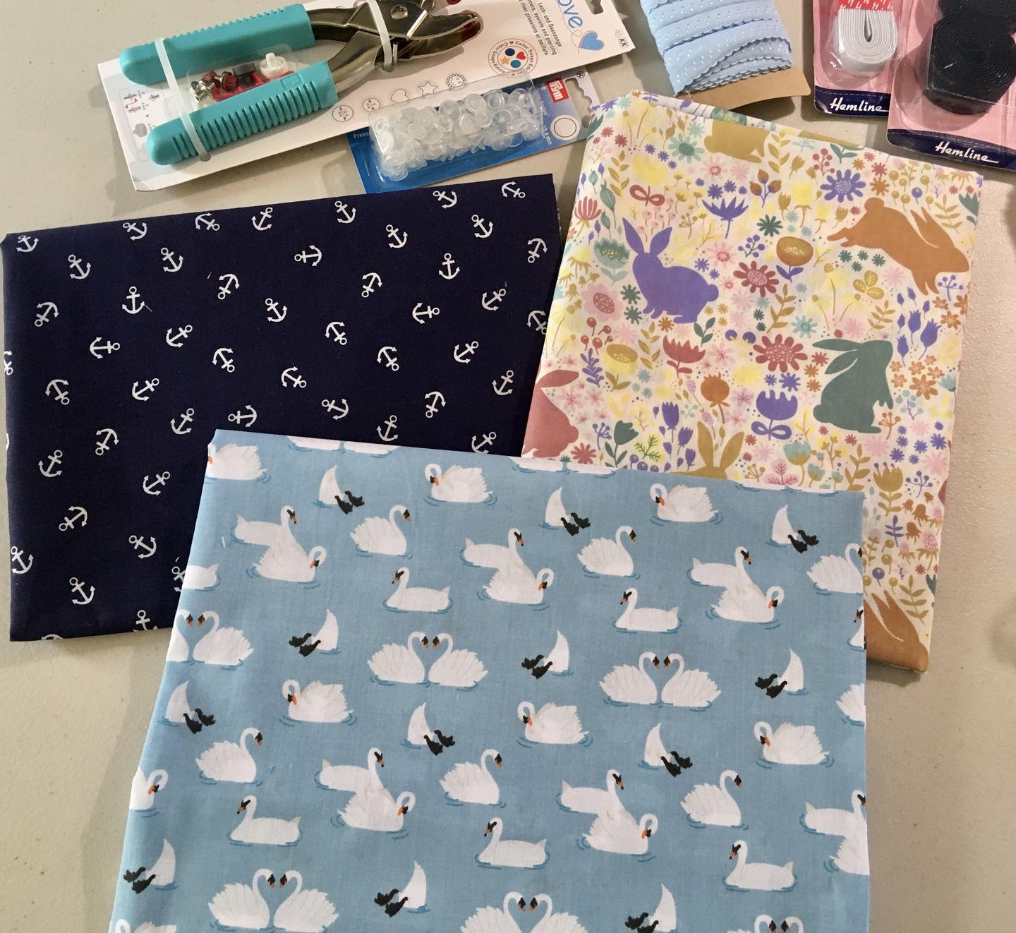 Customer photo review of Printed Polycotton Bundle 1m X 3