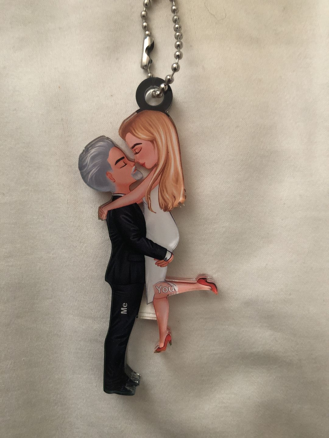 Customer photo review of Hug Couple Personalized Ornament Perfect Gift For Your Lover