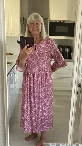 Customer photo review of Sukienka z krótkim rękawem w kwiatowy wzór