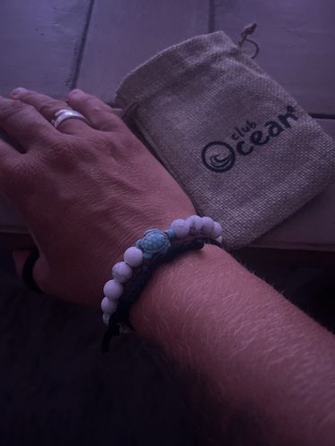 Customer photo review of "Turtle" tracking bracelet