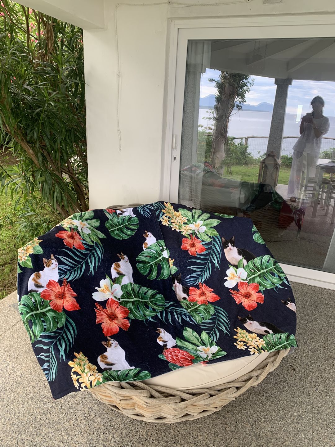 Customer photo review of Votre photo - Serviette de plage personnalisée