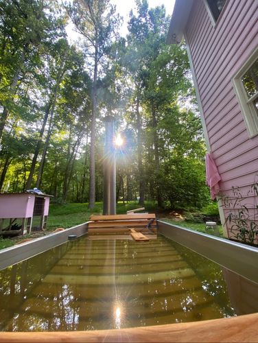 Customer photo review of Wood Burning Hot Tub