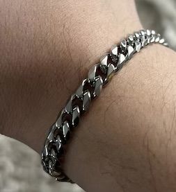 Customer photo review of Cuban Bracelet (Silver) 5MM