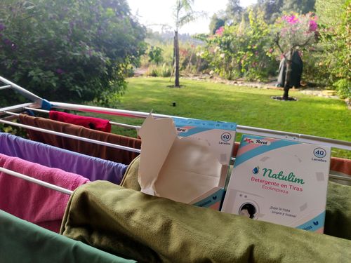 Customer photo review of Eco-Tiras de Detergente 40 lavados Natulim