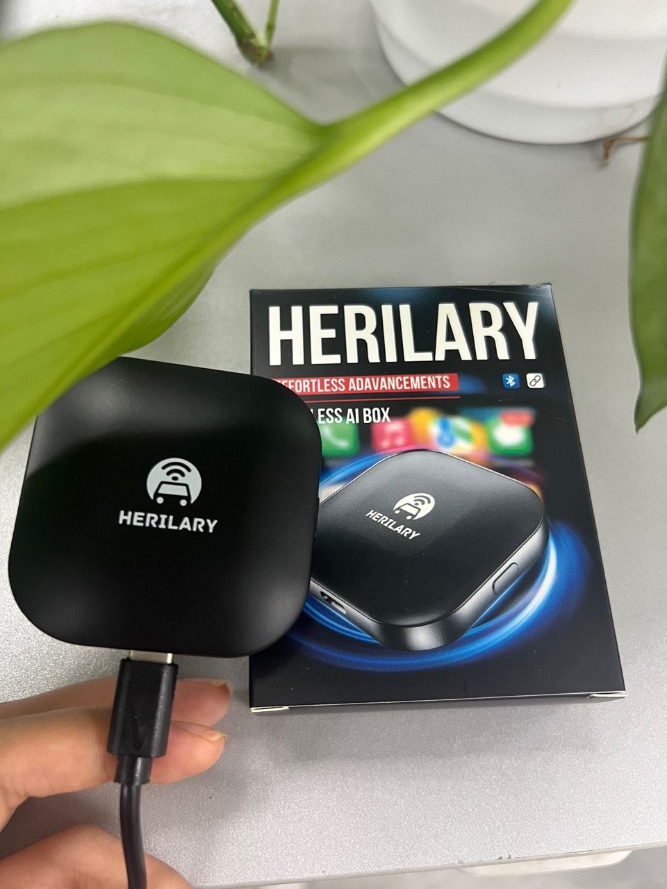 Customer photo review of UP TO 40% OFF! Wireless Android Auto & Apple CarPlay 2 in 1 Adapter