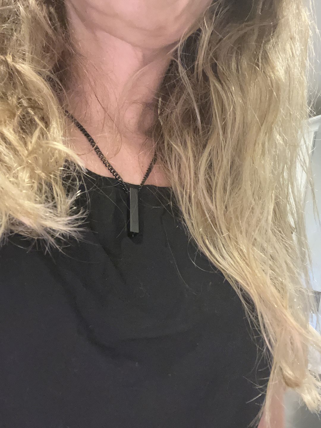 Customer photo review of Matte Rectangle Bar Urn Pendant