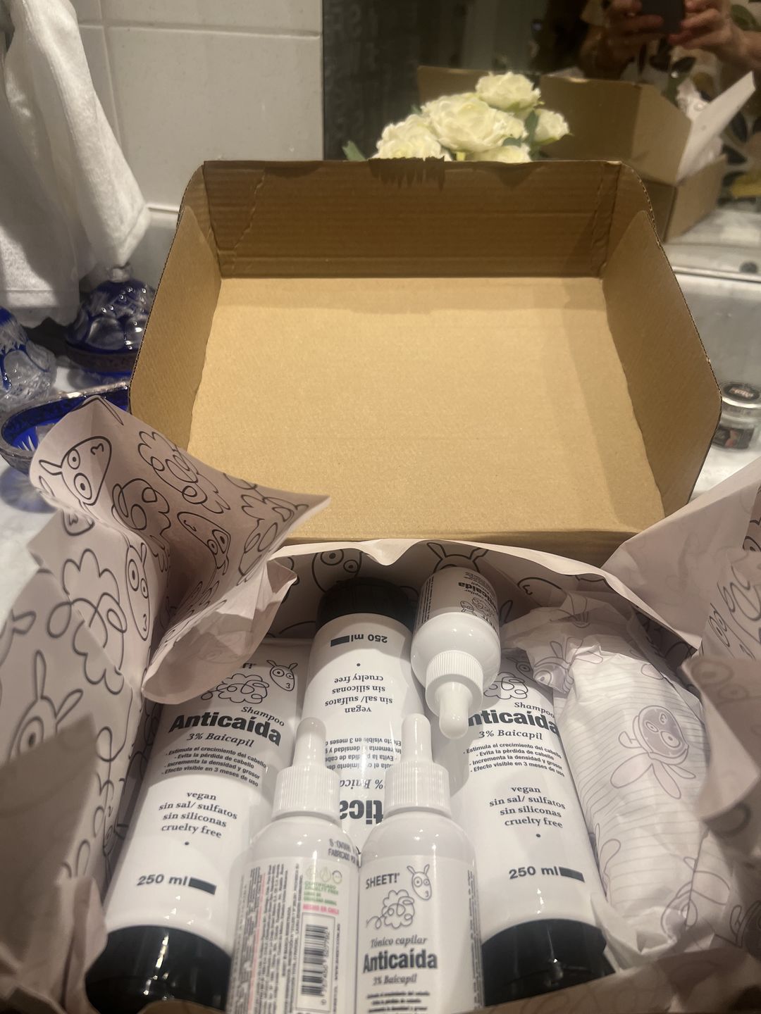 Customer photo review of Anticaída para 3 meses