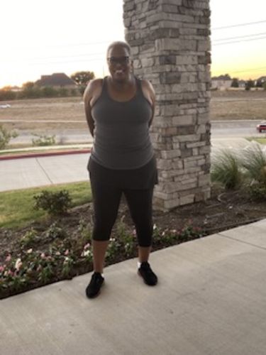 Customer photo review of Complete Coverage Skirted Legging -Angle Flared Style
