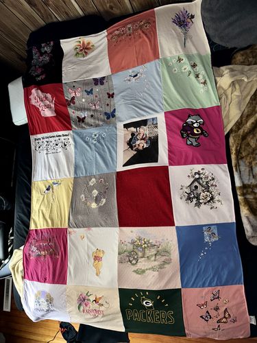 T-shirt quilt featuring green bay packers by Conner from NY