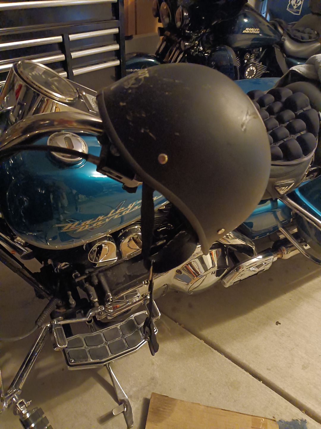 Customer photo review of World's Smallest & Lightest DOT Open Face Polo Helmet- Matte Black