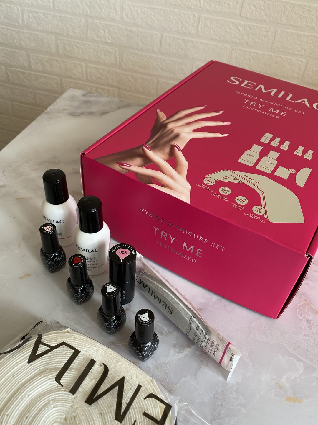 Customer photo review of Semilac UV Gel Polish Starter Set TRY ME