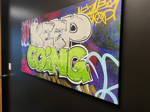 Customer photo review of Keep Going - Graffiti