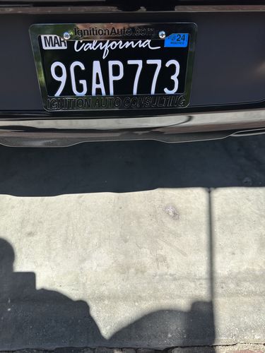 Customer photo review of 2011-2022 CALIFORNIA LICENSE PLATE DMV.CA.GOV - BLACK WITH WHITE TEXT 6"x12" (156.5mm x 305mm)