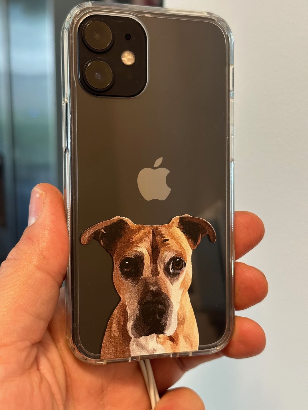 Customer photo review of Custom Pet Portrait Phone Cases