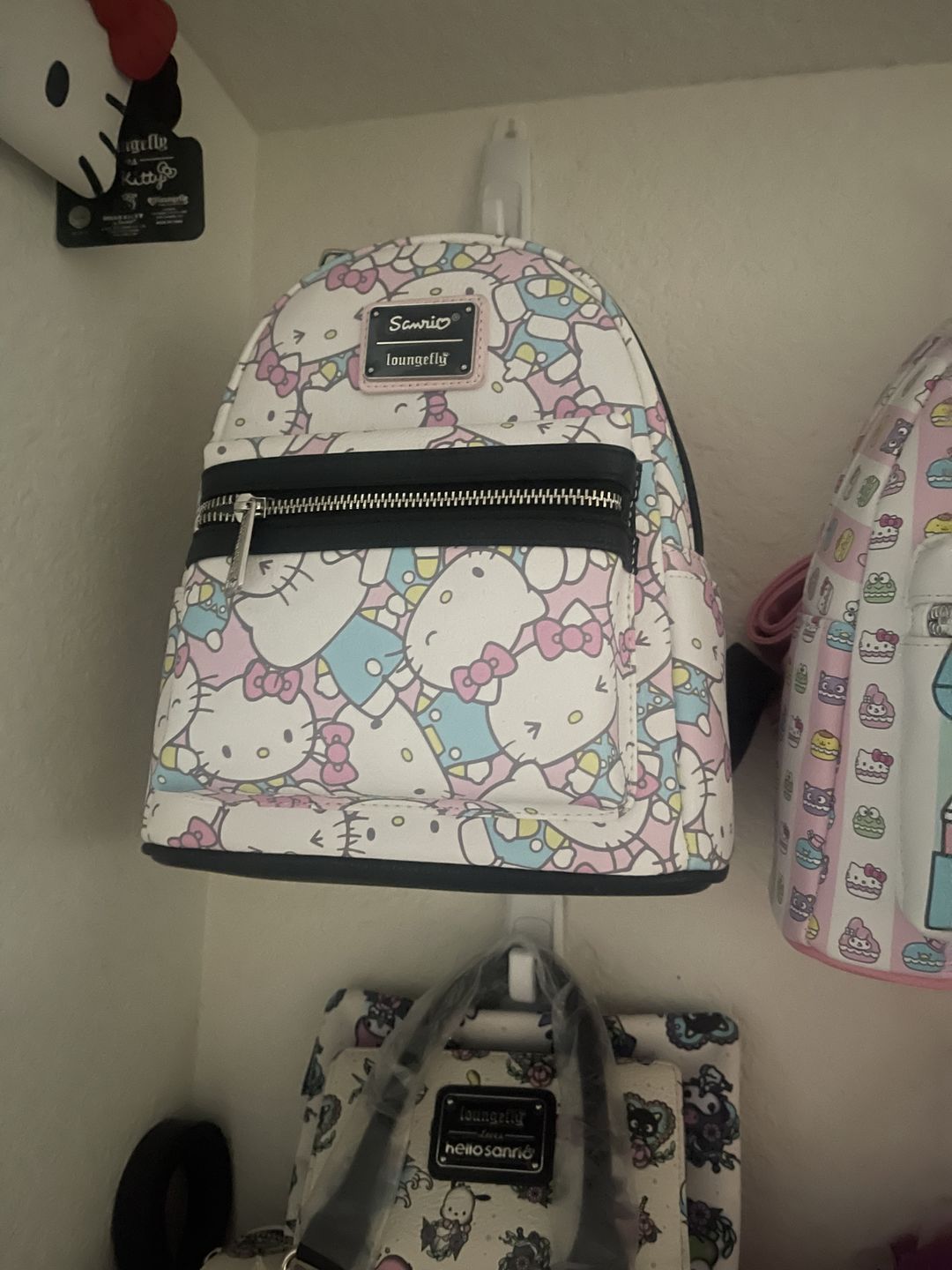 Customer photo review of 707 Street Exclusive - Loungefly Sanrio Hello Kitty Pastel Mini Backpack