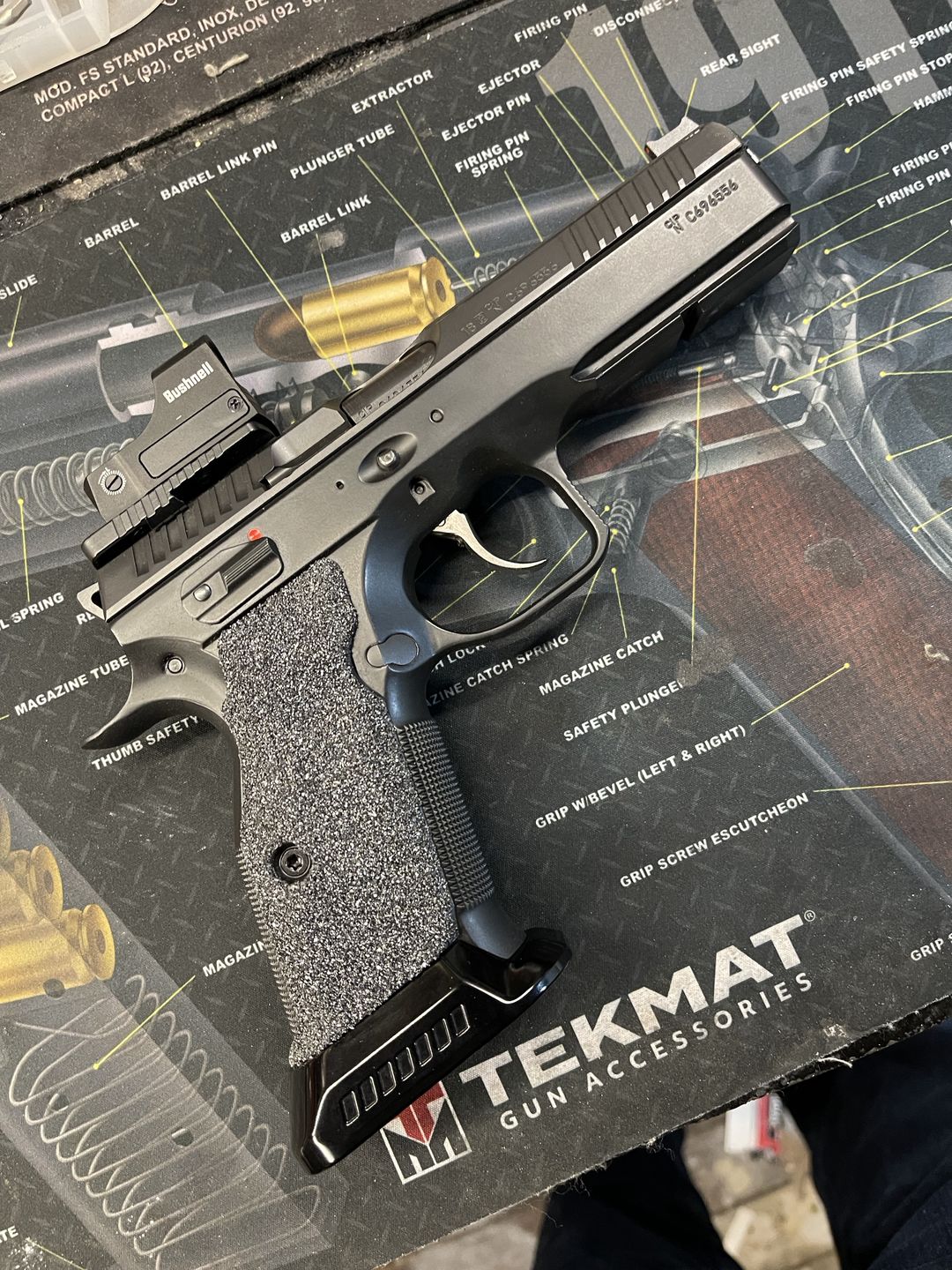 Customer photo review of CZ Shadow 2 Grips and Aluminium Mag-Well Combos