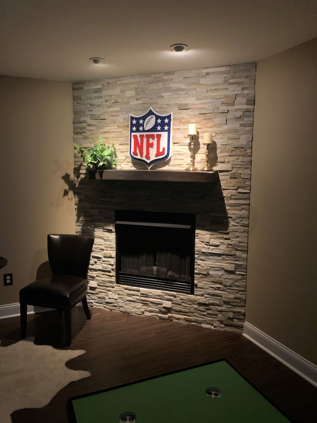 Customer photo review of National Football League Shield 3D Vintage Metal Wall Art